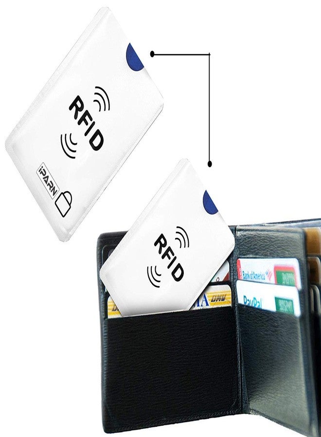 iParn Aluminium RFID Credit Debit Card Cover Sleeve Holder for Men and Women (5 Pack- Silver) - Image 4
